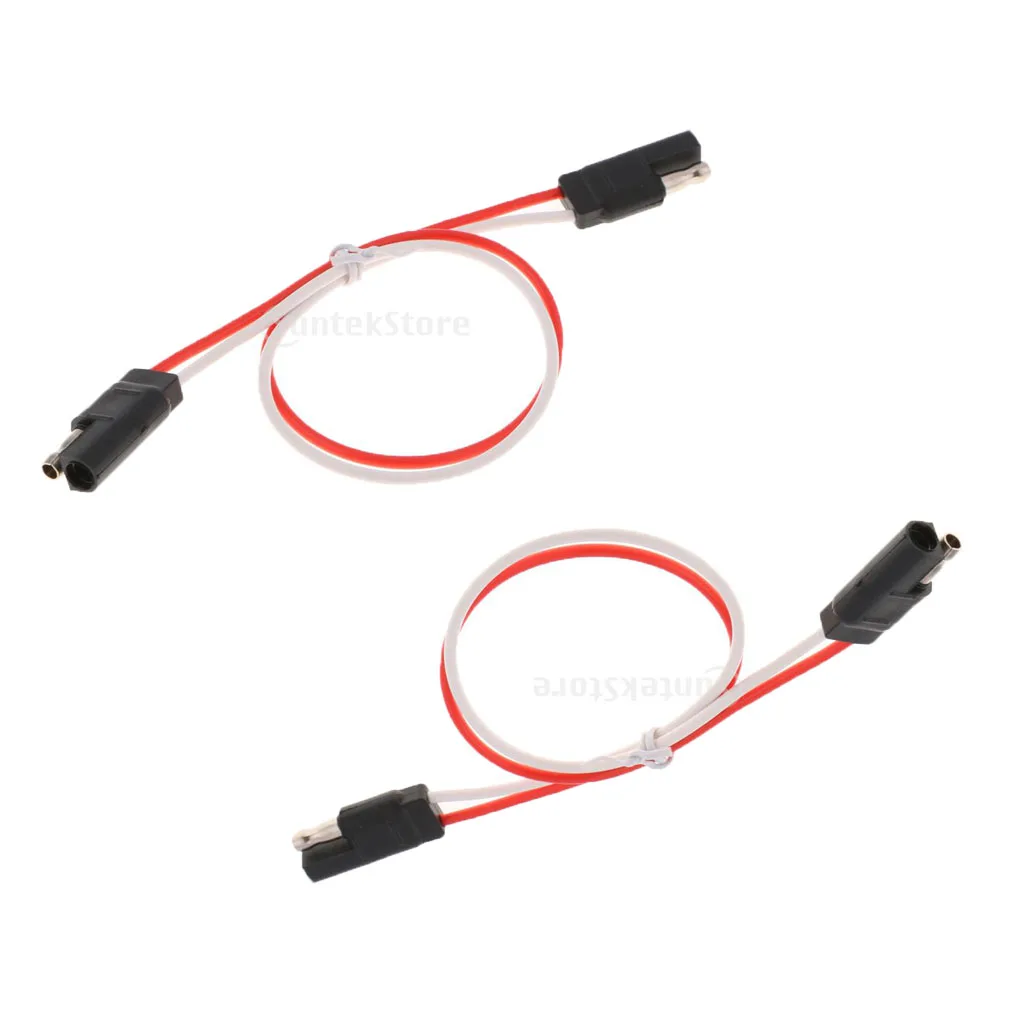10 Gauge 15'' Car Quick Disconnect Connect 2-Pin SAE Waterproof Wire Harness Plug