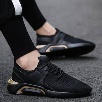 

2019 summer new mesh breathable shoes lightweight shock absorption balance sports men's shoes