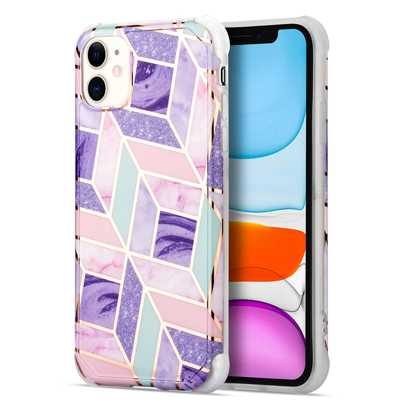 2020 New Marble Phone Case For iPhone11 Pro Max X XR XS Max 7 8 Plus Luxury Glitter Protection Back Cover