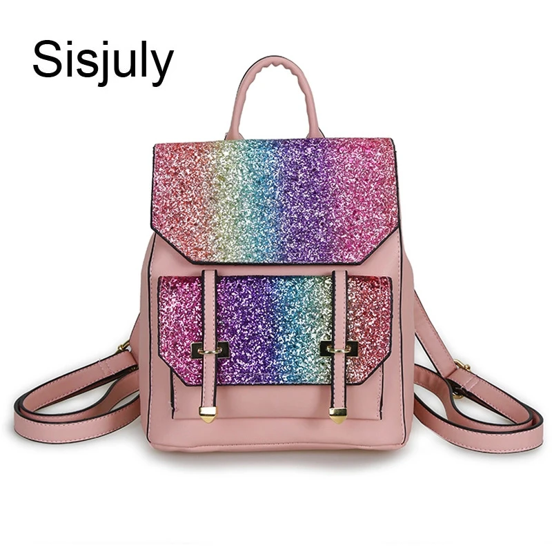 glitter mini backpack