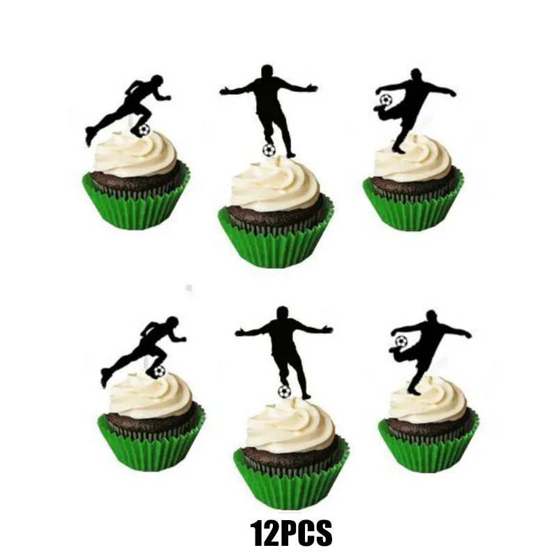 Football Party DIY Decoration 5 Types Cake Topper Card Event Hanging Decor 20011601