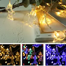 Guirlande lumineuse LED pour chambre d'enfant, avec pendentif de vaisseau spatial, fusée, décoration de chambre d'enfant, lumières de fête de vacances