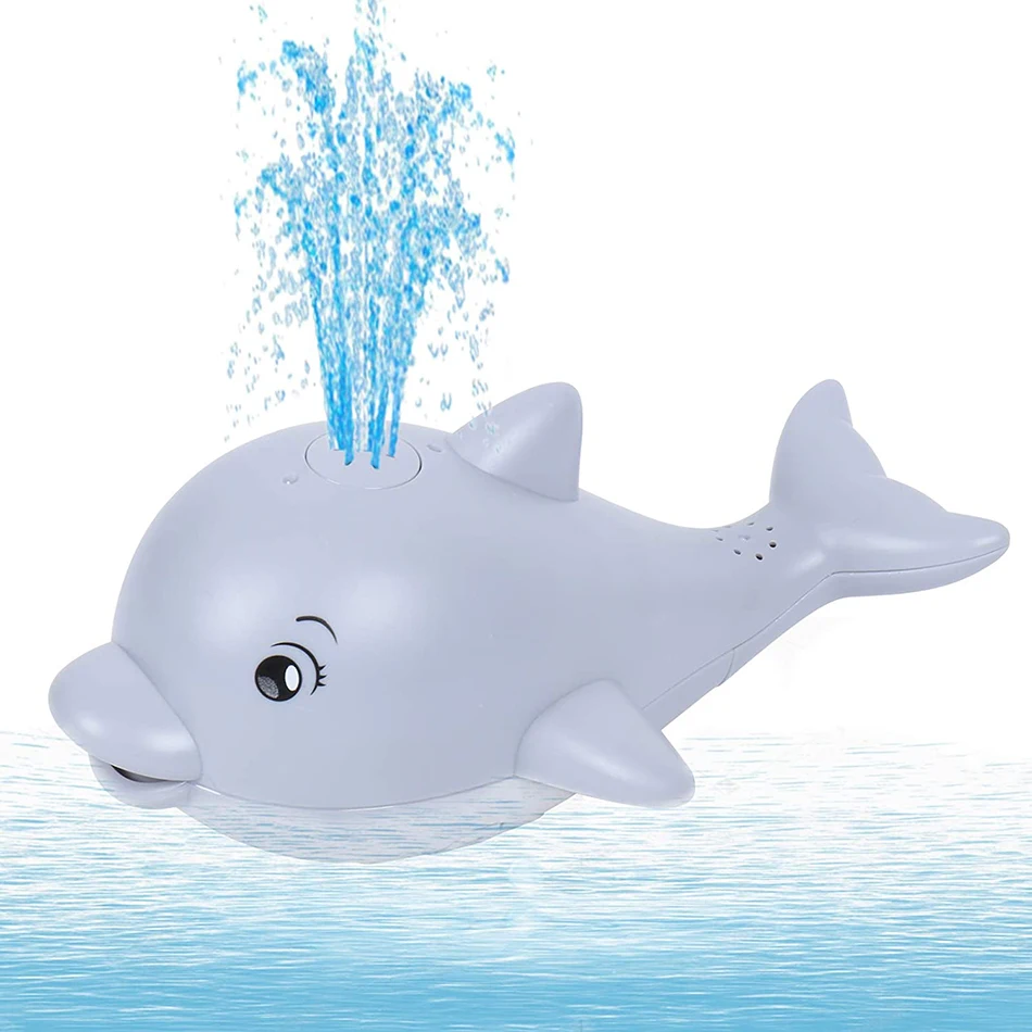 Baby Bath Toys Spray Water Shower Swim Pool Bathing Toys for Kids Electric Whale Bath Ball with Light Music LED Light Baby Toys cool baby toddler toys Baby & Toddler Toys