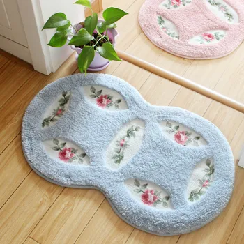 

China Style Fortune Copper Coin Water-absorbing Anti-slip Door Mat Anti-slip Floor Mat Kitchen Bath Mat Carpets