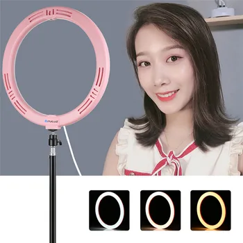 

26cm Inch Dimmable RGB Ring Light with Phone Clamp for Makeup Video Live Studio Photography Accessories