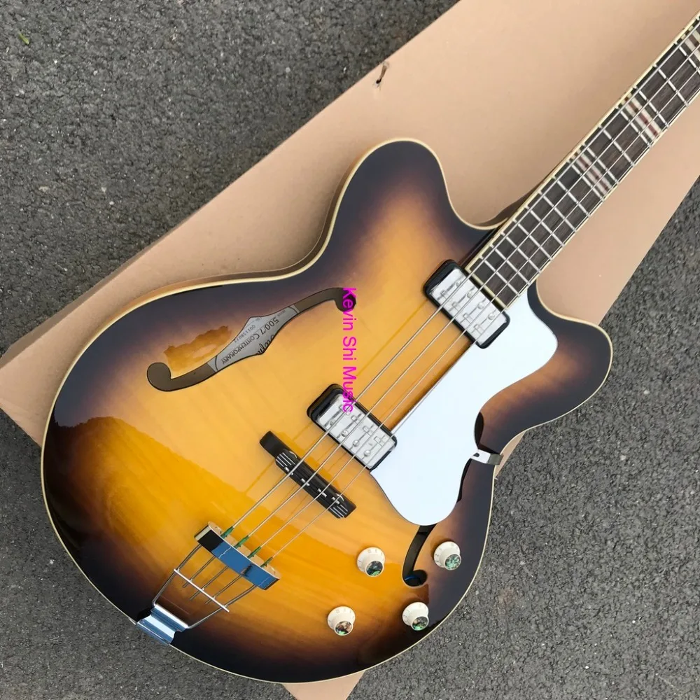 Тонкое тело Hofner bass htc-500/7-SB штапельное-топ Tonabnehmer Германия импортное оборудование тонкая линия Hofner htc 500/7 электрический бас