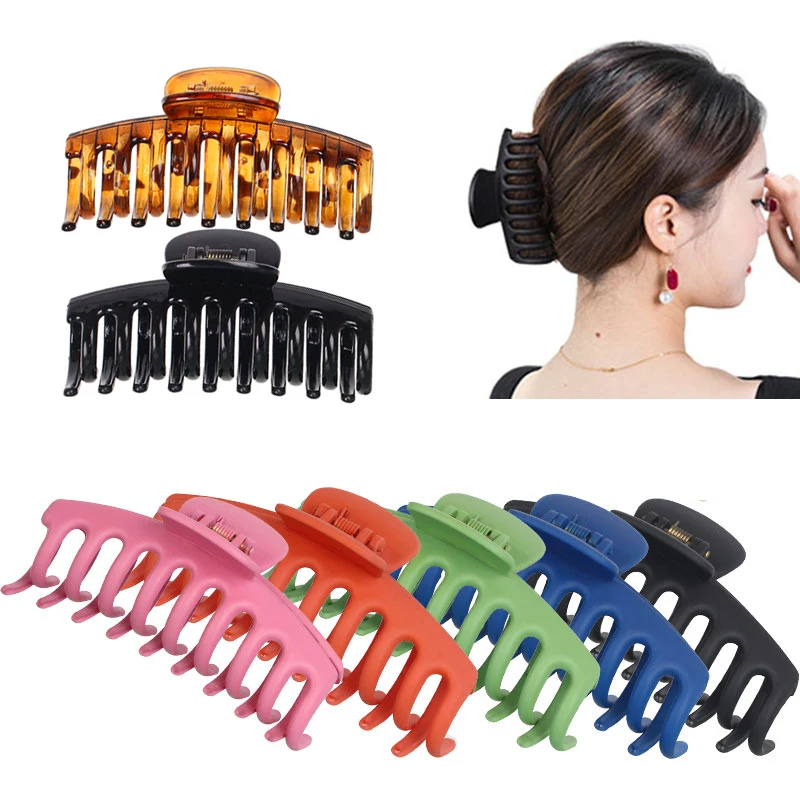 Good Quality Large Plastic Hair Crab Accessories Hair Claw Clip Good Guality For Shower Bath goody hair clips