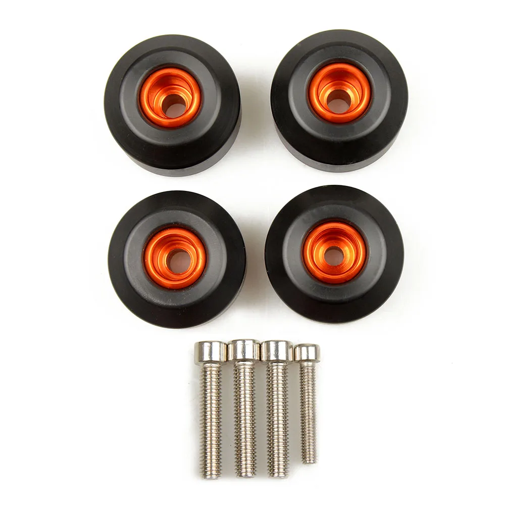 Crash Pads Pour Cadre Moto KTM DUKE/RC 125 250 390 - Protection Anti-chute En Aluminium - Orange