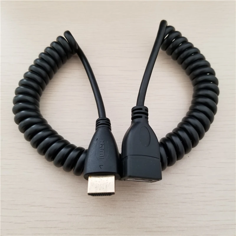 HDMI HD 1 4 V передача данных Удлинительный пружинный кабель выдвижной провод женский