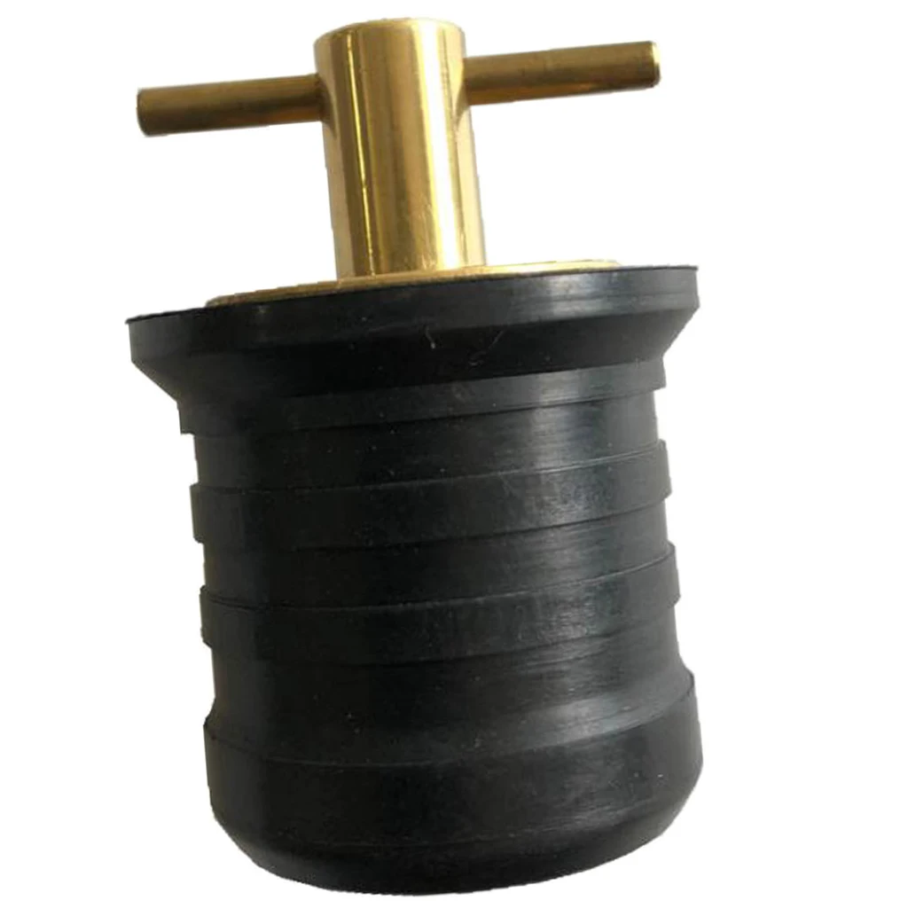 1-1/4 Inch Brass Boat Snap Lock Drain Plug for Marine Coolers and Boat Hull