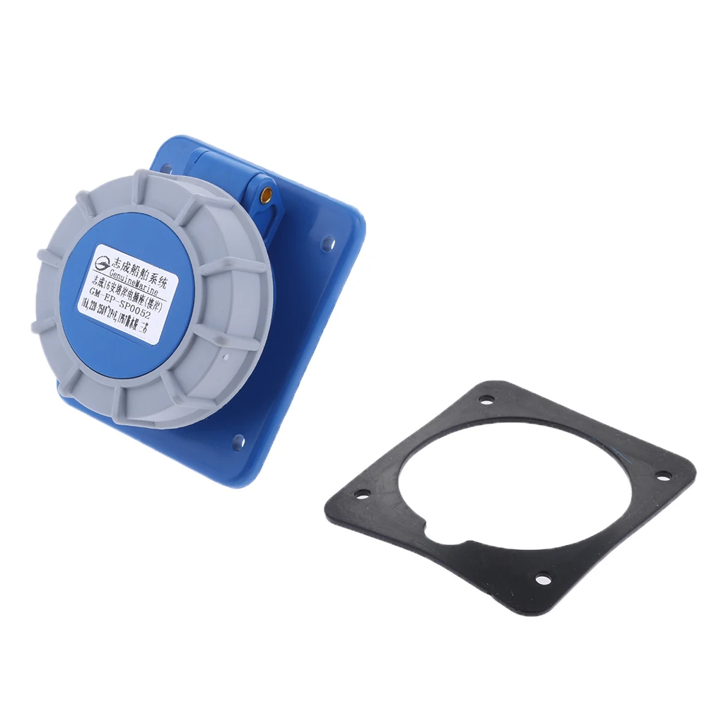 1SetBoatShorePowerSocketGasketABSIP67Waterproof16A220250V