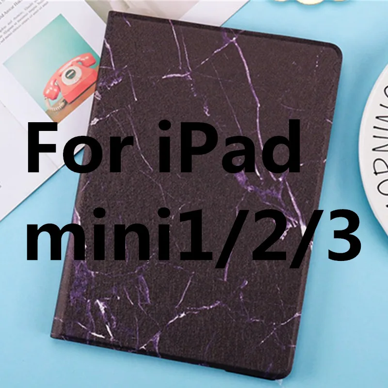 Чехол для iPad Mini 4, чехол из искусственной кожи, подставка для сна, умный жесткий чехол, для iPad Mini 1 2 3, 4, 5, 5, чехол для Mini 5, iPad, чехол, Funda - Цвет: as picture