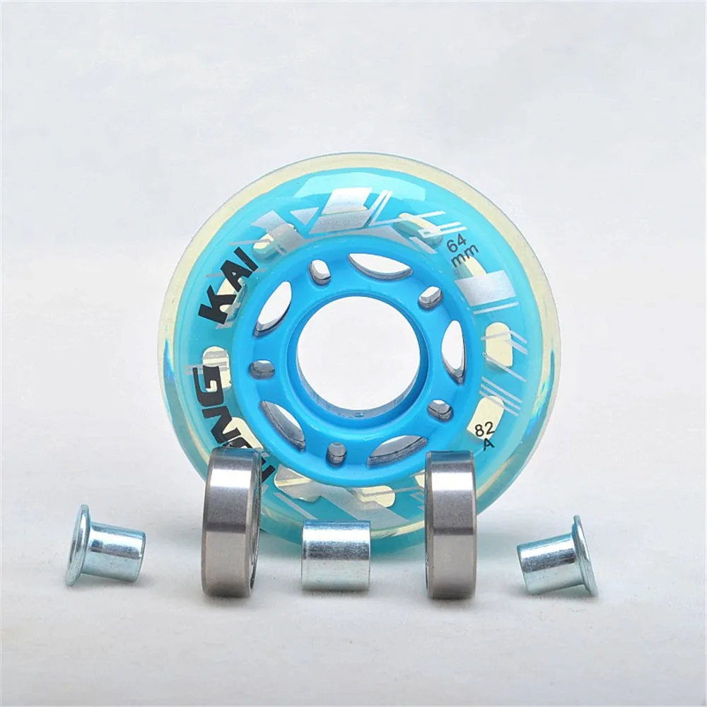 Roller Skating Wheels 64mm 68mm 70mm + ABEC7 608zz Skating Bearing + Spacers Bushing Kids