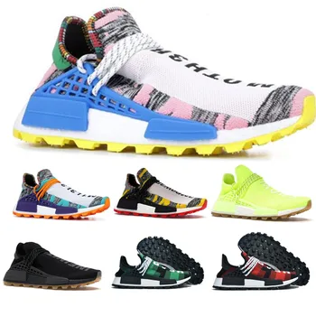 

2020 Human Race Mens Running Shoes Pharrell Williams Infinite Species Know Soul SUN CALM Solar Pack HU Trai Women Sneakers