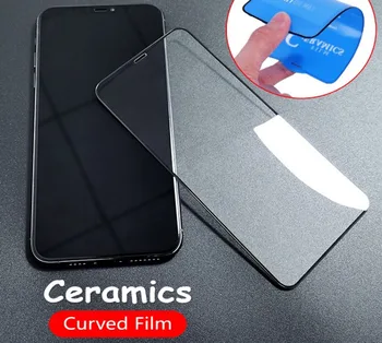 

50Pcs Soft Ceramic Tempered Glass For iPhone 11 12 Pro Max XR XS Max X 8 7 6 Plus 6S SE 2020 Anti-fingerprint Screen Protector