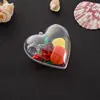 2022 Hot Sale 1 Set 65/80mm DIY Clear Plastic Clear 2Pcs Bath Bomb Mold Heart Shape Acrylic Mould 80*78*46mm ► Photo 1/6