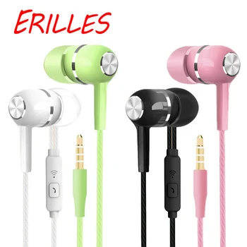 

2019 New Sport Earphone wholesale Wired Super Bass 3.5mm Crack Colorful Headset Earbud with Microphone Hands Free for Xiaomi