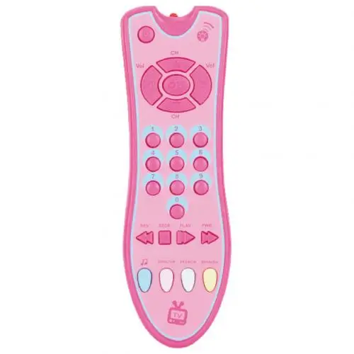 Baby Simulation TV Remote Control Shape Kids Educational Music English Learning Acknowledge Interactive Toy 7