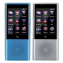 Портативный AI умный голосовой переводчик 45 язык мгновенный голосовой перевод карманное устройство фото автономный перевод