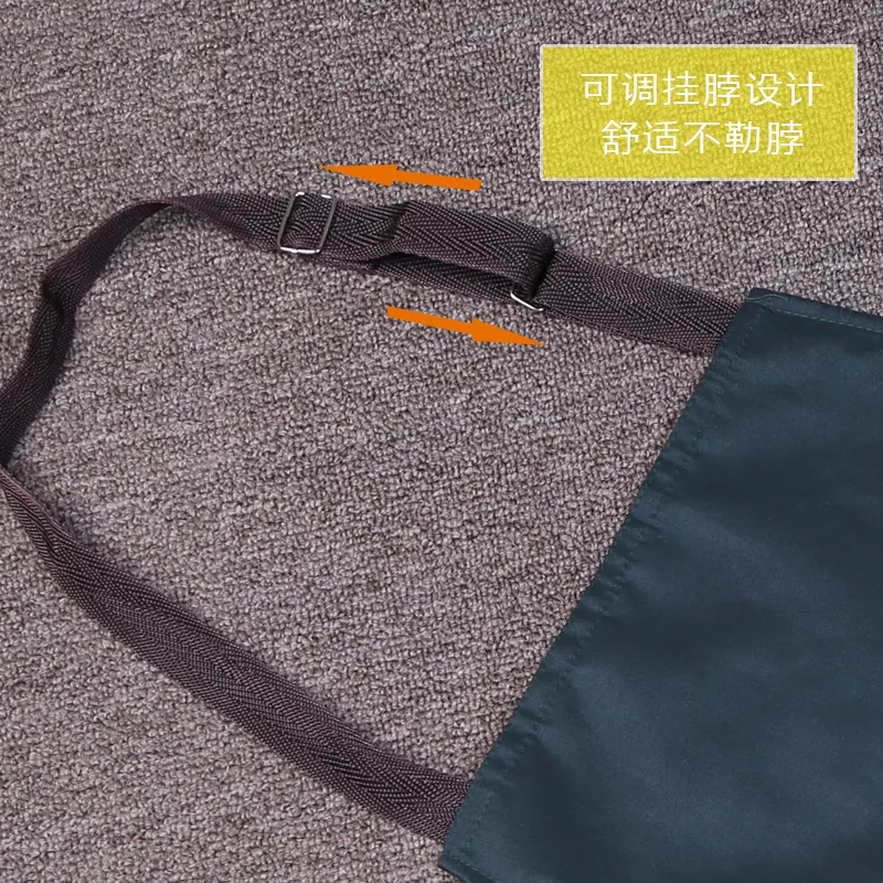Korean version of the home service three-layer composite waterproof and oil-proof printing knife and fork apron custom LOGO