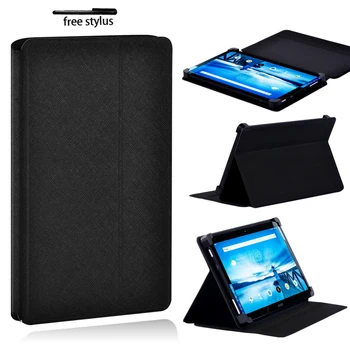

Leather PU Case for Lenovo Smart Tab P10 /P10 LTE Scratch Resistant Lightweight Foldable Tablet Protective Cover Case + Pen