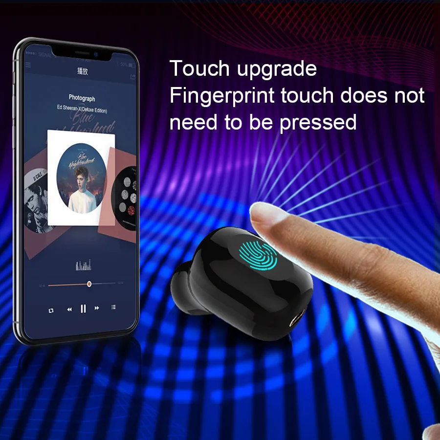 Mini Wireless Headphone TWS Bluetooth Earphone Earbuds Sport Bluetooth Headset With Charging Box Mic For Samsung Huawei Xiaomi