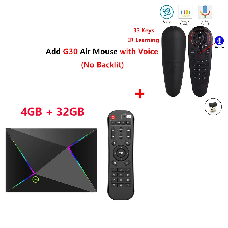 4GB32GB add g30s M9S Z8 Allwinner H6 четырехъядерный Android 9,0 Smart Tv Box 4 Гб ОЗУ 32 Гб ПЗУ 2,4 ГБ Wifi телеприставка 6K H.265 Youtube медиаплеер - Цвет: 4GB32GB add g30s