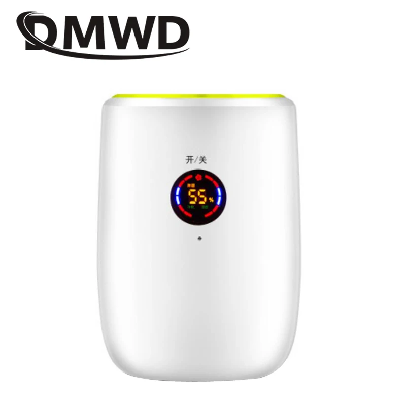 DMWD портативный Электрический осушитель воздуха, мини осушитель, влагопоглощающий воздухоочиститель, светодиодный поглотитель с автоотключением, 110 В, 220 В
