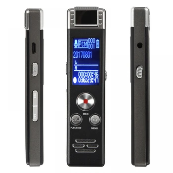 

16GB Digital Voice Recorder Activated Small Tape Recorder For Lectures Meetings Interviews Mini Audio Recorder USB Charge MP3