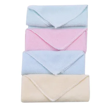 

4pcs Cotton Newborn Baby Infant Cartoon Face Hand Bathing Towel Bibs 21*21cm Feeding Square Towels Handkerchief