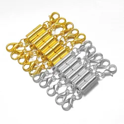 1Pcs Cylinder Fasteners Buckles Closed Beading End Clasp Screw Clasps For DIY Bracelet Necklace Connectors Jewelry Making