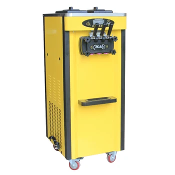 

25L/H ice cream machine 1200W thailand ice cream machine soft with brand compressor