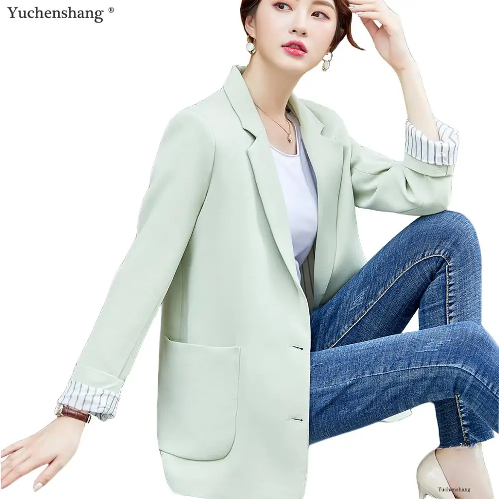 

2019 blazer and Jackets women with big Pockets Loose jackets full sleeve Outwear coat