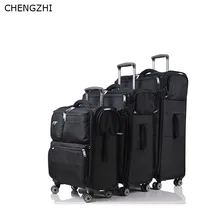 CHENGZHI 2" 24" 28 дюймов ультра-светильник дорожный костюм Чехол Оксфорд багаж на колёсиках набор женский чехол для посадки на колесиках для мужчин чемодан на колесиках