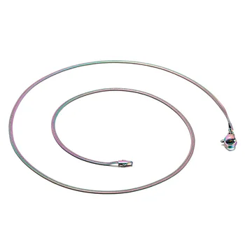 

Fashion Women Men Link Chain Necklace Stainless Steel Color Chain Bracelt Necklace Jewelry