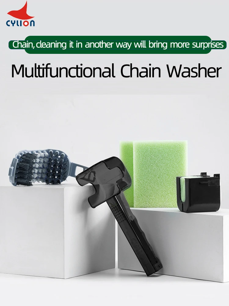 CYLION MTB Bike Chain Cleaner Bicycle Tool Kits Tire Brushes Road