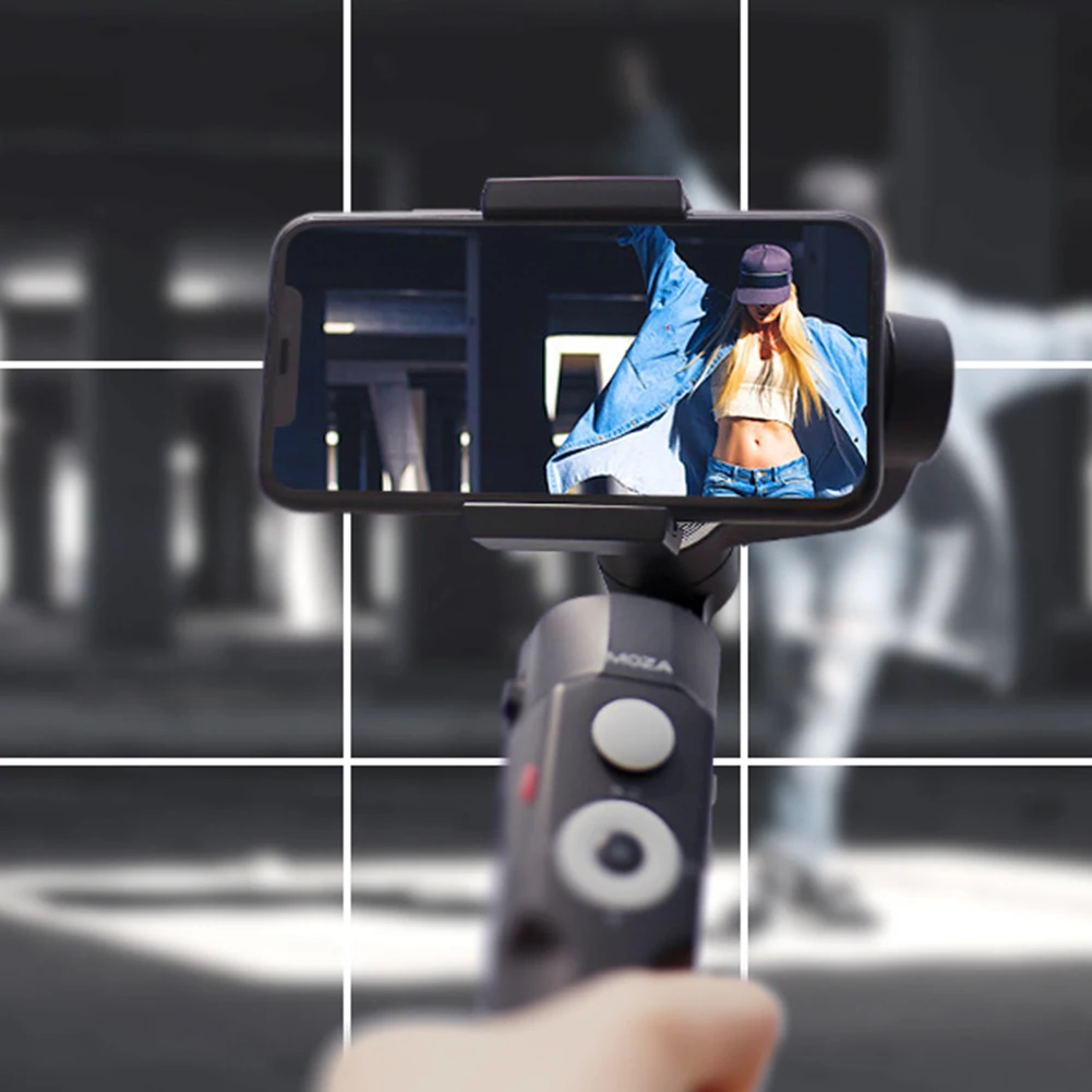 

Mini-S Photography Mounting Ergonomic Shockproof Smartphone Foldable Pocket Size Time-Lapse Handheld Portable Gimbal Stabilizer