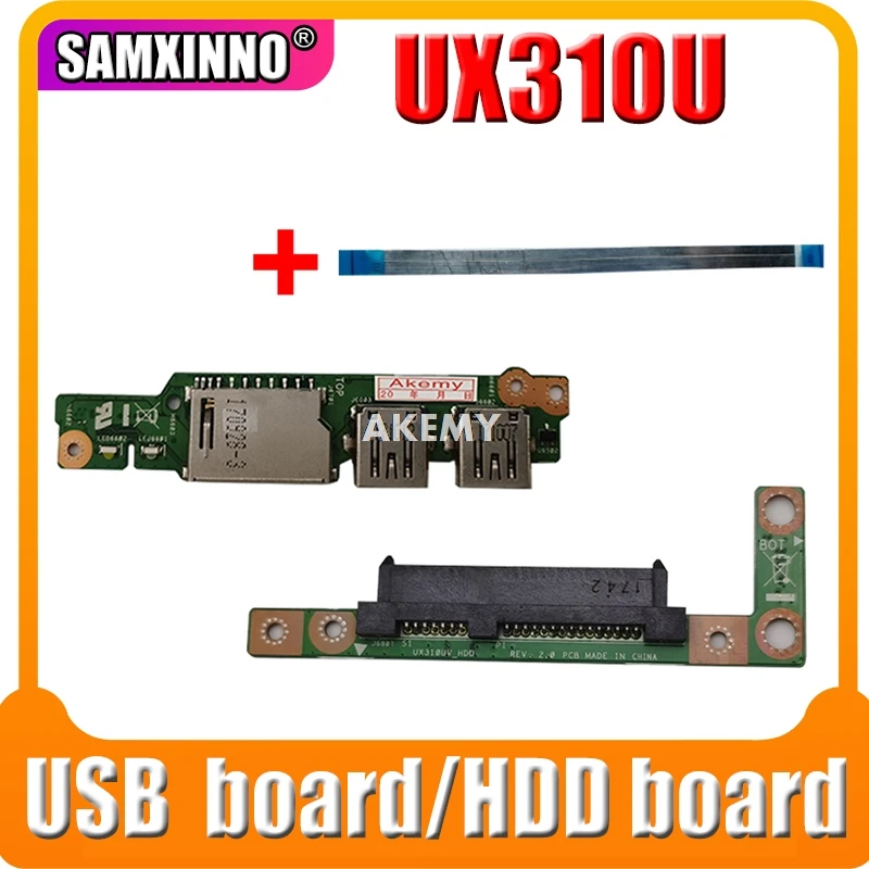 Бесплатный кабель для For Asus UX310UA UX310UV UX310UQ UX310UQk UX410UQK UX410U USB аудио usb плата ноутбука HDD