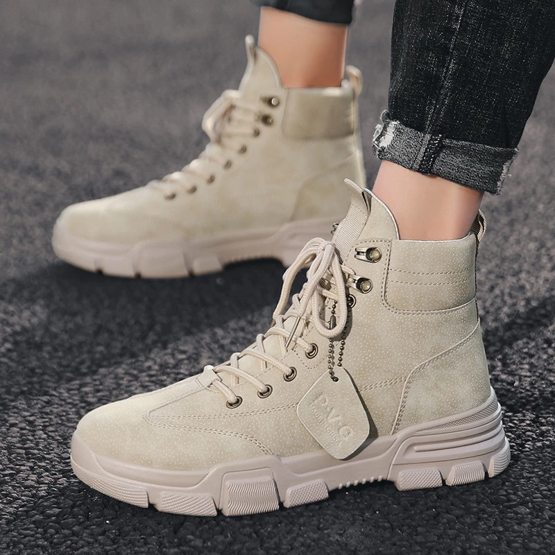 Botas de alta transpirables con cordones, informales, para el desierto, novedad, invierno, rrt67|Botinas| - AliExpress