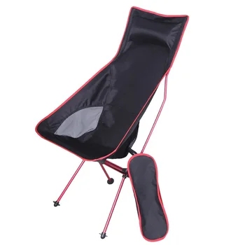 

Portable Ultralight Camping Chairs High 600D Oxford Heavy Duty Wear Resistant Outdoor Leisure Beach Folding Chair Adjustable