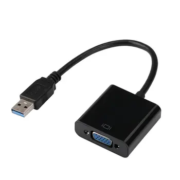 

USB To VGA Adapter USB 2.0/3.0 to VGA External Video Card Multi Display Converter for Desktop Laptop PC Monitor Projector