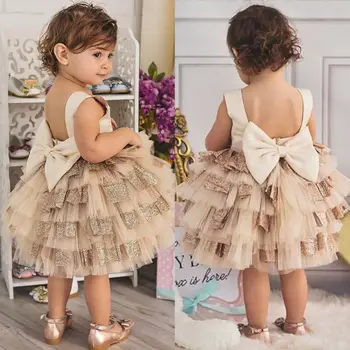 

Toddler Kids Baby Girl Summer Dress Princess Party Wedding Pageant Tutu Dresses