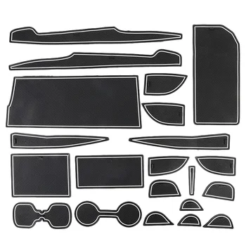 

Automotive Plastic White Luminous Non-Slip Door Mat Coaster for Toyota Camry 18-19 Models