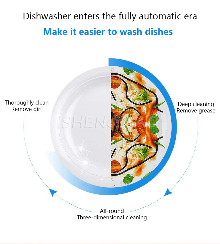 Description Picture 6 of itemNew Portable Sink Dishwasher Automatic Household Ultrasonic Dishwasher Small Free-Standing Installation-Free 110V/220V