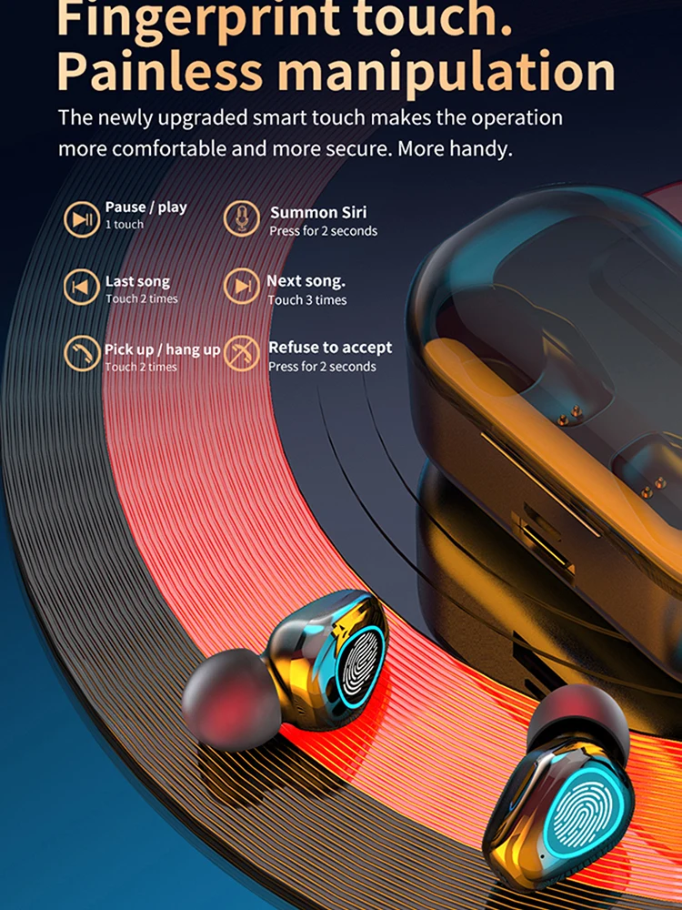 G20 TWS wireless earphones Bluetooth 5 0 headphone Support Wireless Charging LED Display Headset 3500mAh Portable Charging box