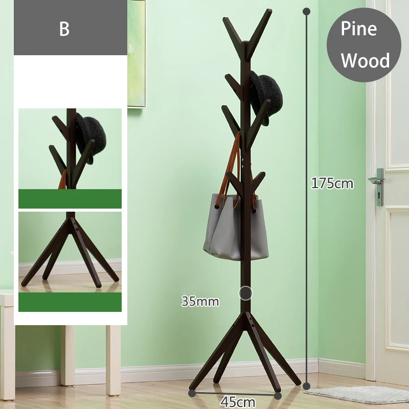 Деревянная вешалка премиум класса напольная вешалка для пальто креативная мебель вешалка для хранения одежды деревянная вешалка сушилка для спальни