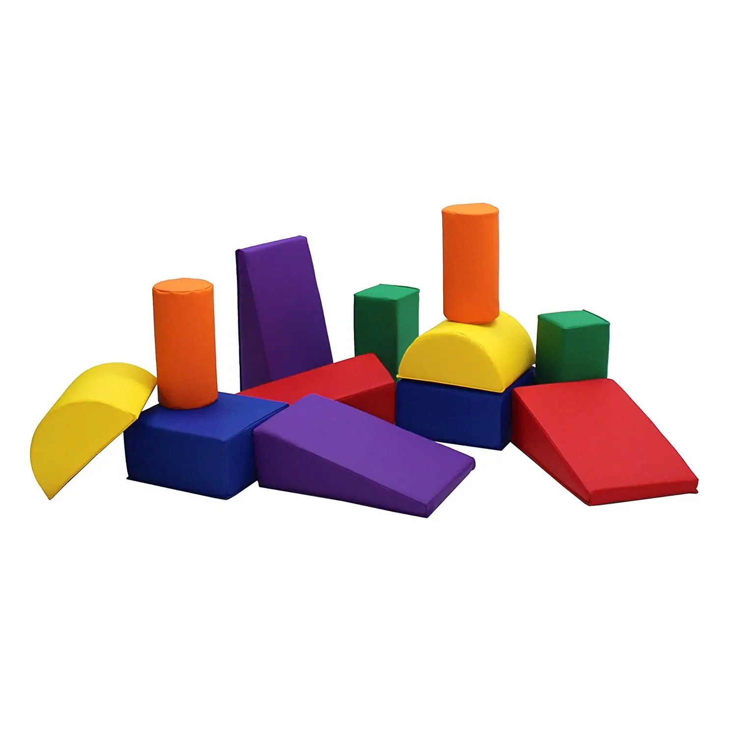 50 Pcs EVA Foam Blocks Safe Building Blocks Chunks Baby Colorful  Construction Toy Game Kids Educational