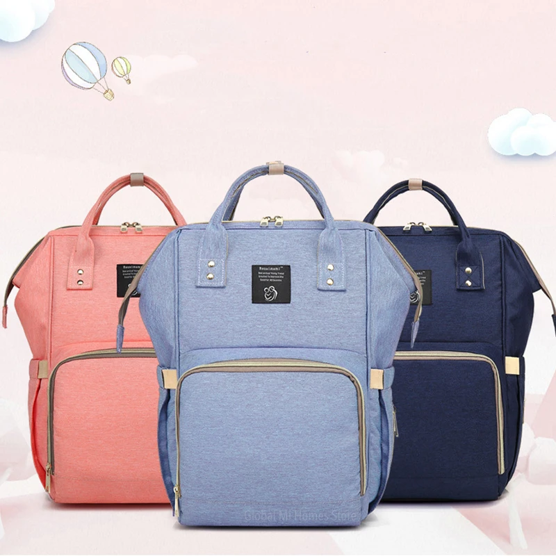 

Upgraded Version of Large-capacity Mommy Bag Double Shoulder Bag Multifunctional Mother-to-Child Bag Diaper Bag
