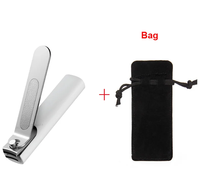 Add a bag Xiao mi jia кусачки для ногтей/анти-всплеск кусачки для ногтей из нержавеющей стали/недовольство дизайн/компактный mi кусачки для ногтей портативный - Цвет: Add a bag