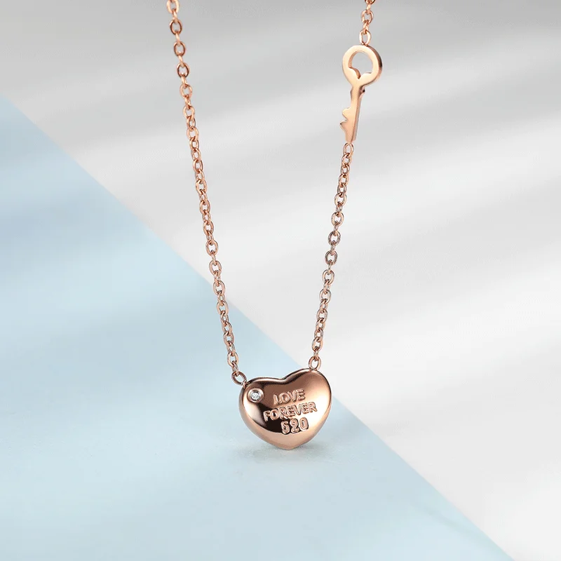 ZOCAI Fashion Women 18k Plated Heart-shaped Diamond Necklace Chain Jewelry Pendant for Girls Lovers Valentine's Day Present | Украшения